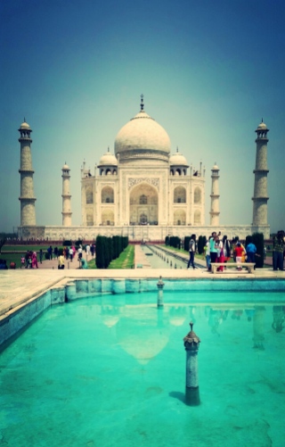 Taken with my phone - Samsung Galaxy S5. The Taj was an obvious highlight from India.